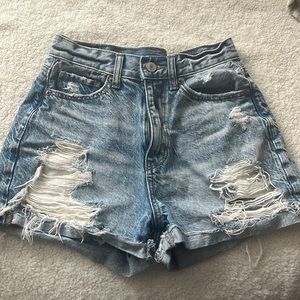 american eagle mom jean shorts